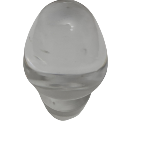 Vintage Unbranded Clear Glass Perfume Stopper 2 1/4 Tall - Picture 5 of 5